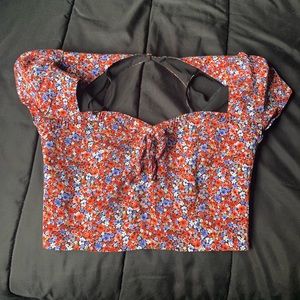 Floral crop top